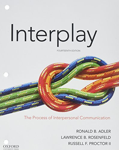 Beispielbild fr Interplay: The Process of Interpersonal Communication zum Verkauf von GF Books, Inc.