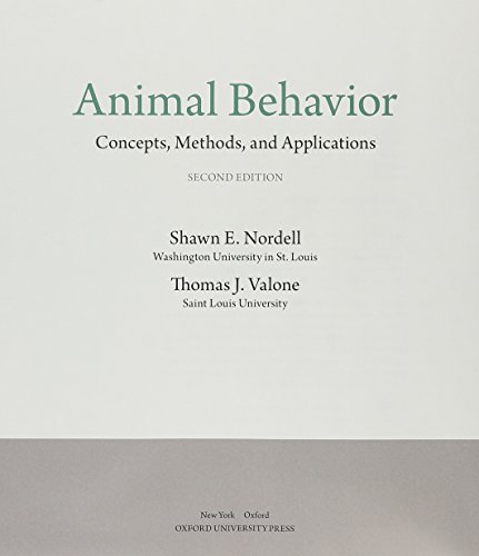 Imagen de archivo de Animal Behavior: Concepts, Methods, and Applications a la venta por SecondSale