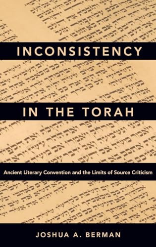 Beispielbild fr Inconsistency in the Torah zum Verkauf von Blackwell's