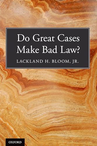 Beispielbild fr Do Great Cases Make Bad Law? zum Verkauf von BooksRun
