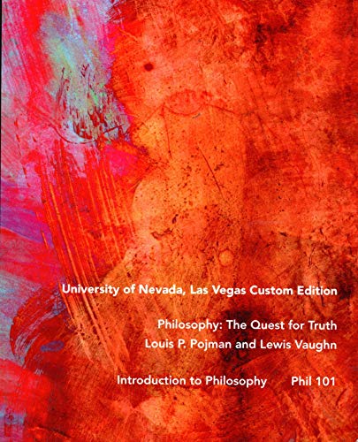 Stock image for Philosophy 10th Edition the Quest for Truth Custom University of Las Vegas for sale by BooksRun