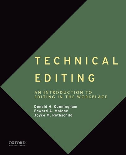 Stock image for Technical Editing: An Introduction to Editing in the Workplace for sale by GF Books, Inc.