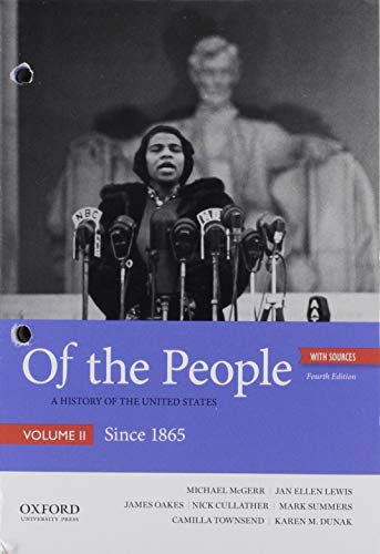 Beispielbild fr Of the People: A History of the United States, Volume II: Since 1865, with Sources zum Verkauf von GF Books, Inc.