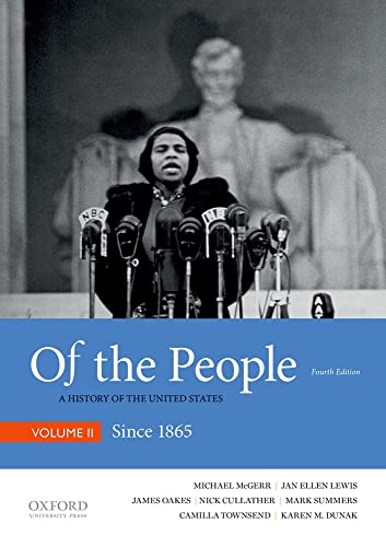 Beispielbild fr Of the People: A History of the United States, Volume II: Since 1865 zum Verkauf von BooksRun