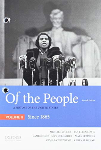 Beispielbild fr Of the People: A History of the United States, Volume II: Since 1865 zum Verkauf von SecondSale