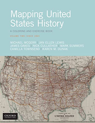 9780190921668: Mapping United States History: Coloring and Exercise Book, Since 1865 (2)