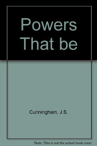 The powers that be (9780192112774) by Cunningham, J. S