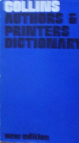 Beispielbild fr Authors' and Printers' Dictionary zum Verkauf von WorldofBooks