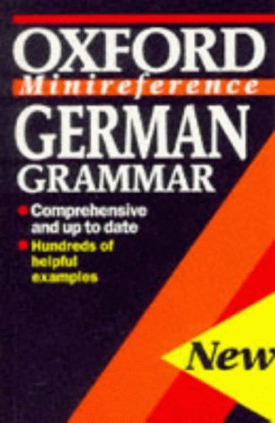 Beispielbild fr German Grammar (Oxford Minireference) zum Verkauf von Wonder Book