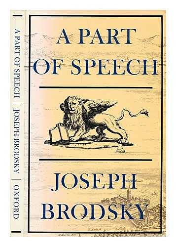 Stock image for A Part of Speech [Oxford Poets]. for sale by WorldofBooks