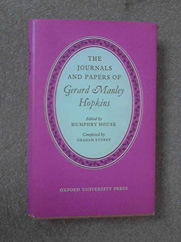 Imagen de archivo de The Journals and Papers of Gerard Manley Hopkins a la venta por Better World Books