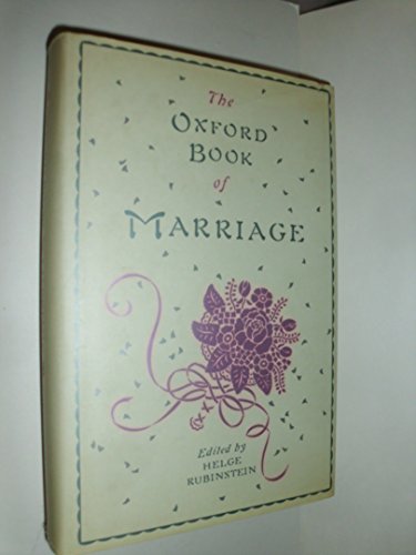 Beispielbild fr The Oxford Book of Marriage zum Verkauf von SecondSale