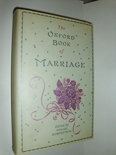 Stock image for The Oxford Book of Marriage for sale by SecondSale