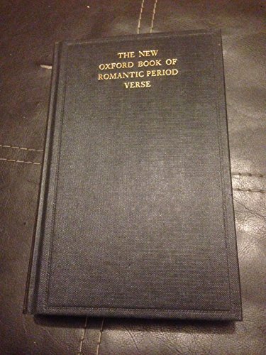 9780192141583: The New Oxford Book of Romantic Period Verse