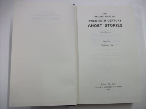 9780192142603: The Oxford Book of Twentieth-century Ghost Stories