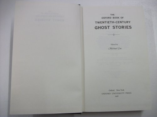 9780192142603: The Oxford Book of Twentieth-Century Ghost Stories