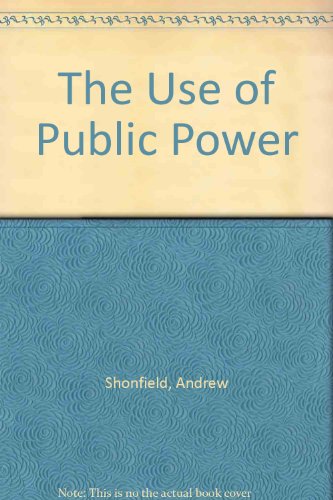 Stock image for The Use of Public Power for sale by Ammareal