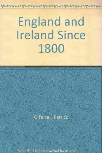 9780192158147: England and Ireland since 1800