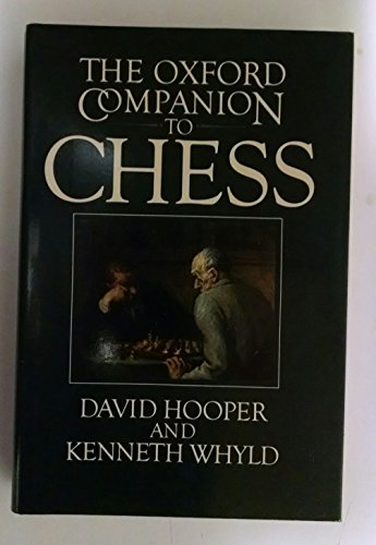 9780192175403: The Oxford companion to chess