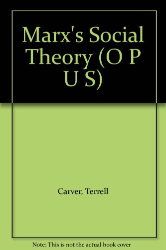 9780192191700: Marx's Social Theory (O P U S)