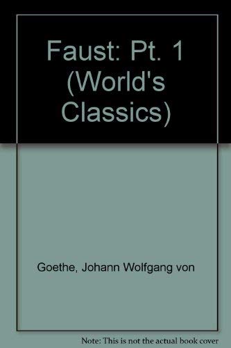 9780192510402: Faust: Pt. 1 (World's Classics S.)