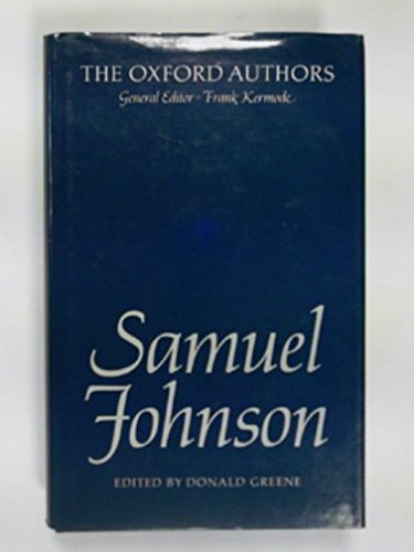 9780192541796: Samuel Johnson (The Oxford Authors)