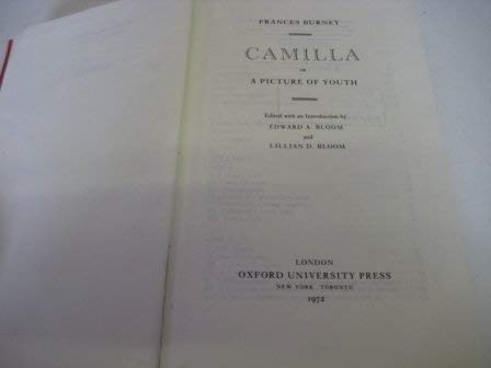 Stock image for Camilla; or, a Picture of Youth for sale by Better World Books Ltd