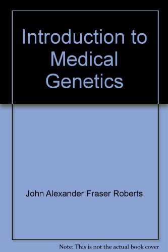 Imagen de archivo de An introduction to medical genetics (Oxford medical publications) a la venta por HPB-Red