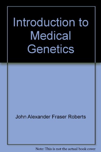 Stock image for An introduction to medical genetics (Oxford medical publications) for sale by HPB-Red