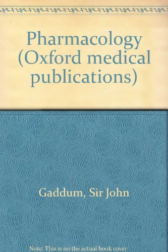 Stock image for Pharmacology (Oxford medical publications) for sale by Bahamut Media