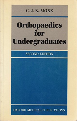 Stock image for Orthopaedics for Undergraduates (Oxford medical publications) for sale by AwesomeBooks