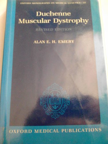 9780192617989: Duchenne Muscular Dystrophy (Monographs on Medical Genetics)