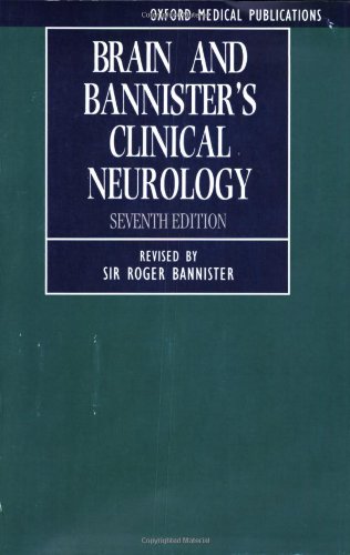 Imagen de archivo de Brain and Bannister's Clinical Neurology (Oxford Medical Publications) a la venta por The Maryland Book Bank