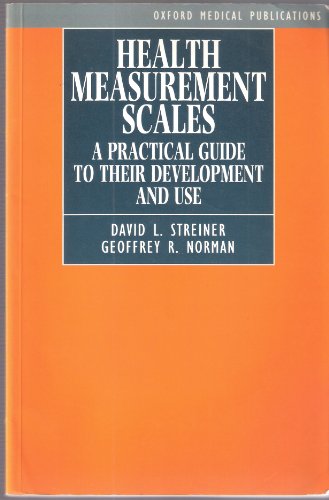 Stock image for Health Measurement Scales: A Practical Guide to their Development and Use for sale by MusicMagpie