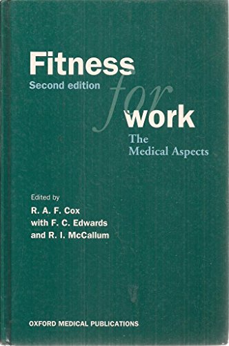 Stock image for Fitness for Work: The Medical Aspects (Oxford Medical Publications) for sale by PsychoBabel & Skoob Books