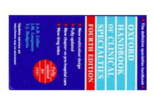 Oxford Handbook of Clinical Specialties (9780192625373) by Collier, J. A. B.; Longmore, J. M.; Hodgetts, T. J.