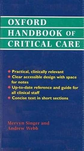 Beispielbild fr Oxford Handbook of Critical Care (Oxford Medical Publications) zum Verkauf von AwesomeBooks