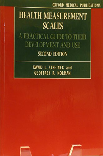 Beispielbild fr Health Measurement Scales: A Practical Guide to Their Development and Use zum Verkauf von ThriftBooks-Atlanta