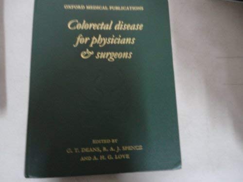 Imagen de archivo de Colorectal Disease for Physicians & Surgeons a la venta por BOOK'EM, LLC