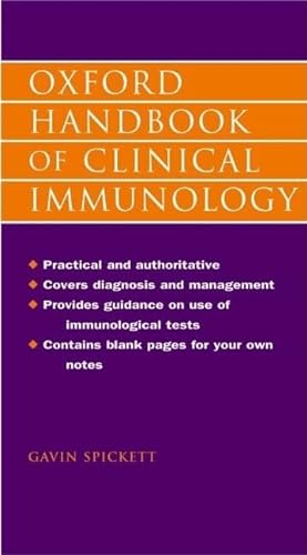 Beispielbild fr Oxford Handbook of Clinical Immunology (Oxford Handbooks Series) zum Verkauf von HPB-Red