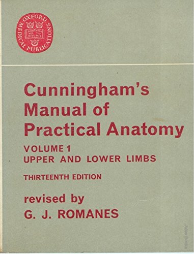 Stock image for Manual of Practical Anatomy: v. 1 (Oxford Medical Publications) for sale by Better World Books Ltd