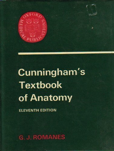Beispielbild fr Cunningham's Textbook of Anatomy (Oxford medical publications) zum Verkauf von Book Express (NZ)