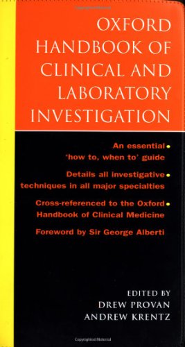 Stock image for Oxford Handbook of Clinical and Laboratory Investigation for sale by Better World Books