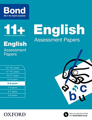Stock image for Bond 11+: English Assessment Papers: 8-9 years for sale by AwesomeBooks