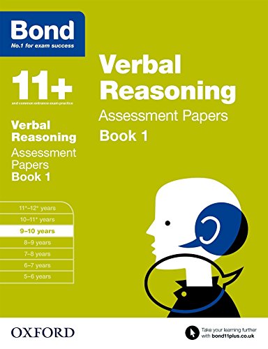 Beispielbild fr Bond 11+: Verbal Reasoning Assessment Papers: 9-10 years Book 1 zum Verkauf von AwesomeBooks
