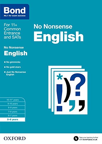 Imagen de archivo de Bond: English No Nonsense: 5-6 years a la venta por WorldofBooks