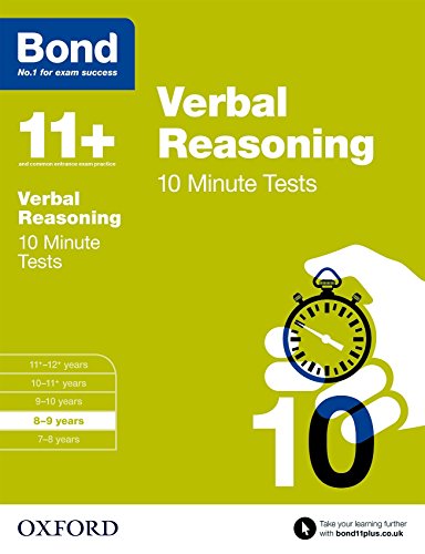 Stock image for Bond 11+: Verbal Reasoning 10 Minute Tests: 8-9 years for sale by WorldofBooks