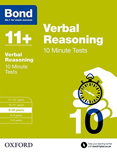Stock image for Bond 11+: Verbal Reasoning 10 Minute Tests: 9-10 years for sale by WorldofBooks