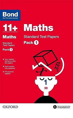 Stock image for Bond 11+: Maths: Standard Test Papers: Pack 1 (Bond 11+) for sale by MusicMagpie
