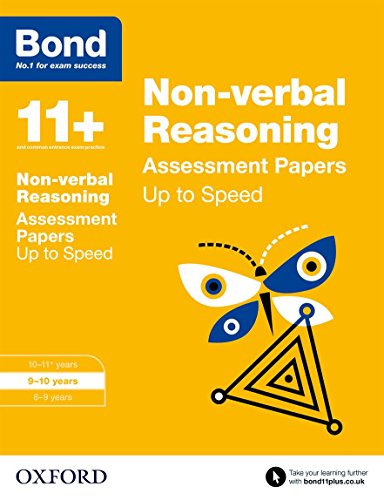 Stock image for Bond 11+: Non-verbal Reasoning Up to Speed Papers: 9-10 years for sale by AwesomeBooks